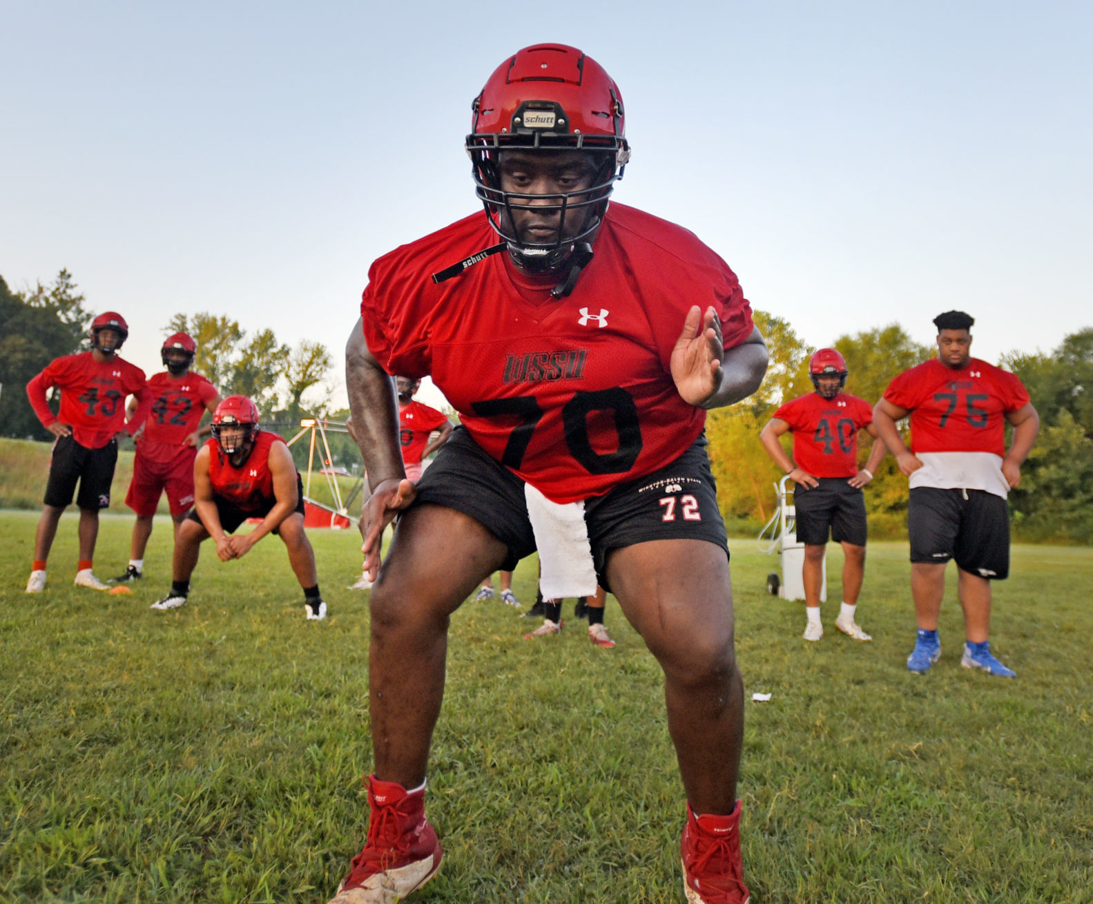 WSSU football first practice